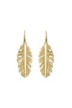  Gold Feather Earrings