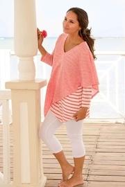  Striped Cape Tunic