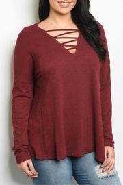  Plus-size Criss-cross Top