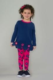  Blue/pink Petal Tunic/leggins