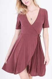 Marsala Wrap Dress
