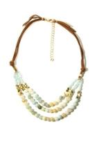  Amazonite & Suede Necklace