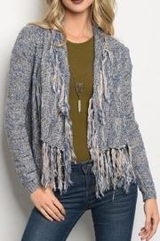  Cropped Fringe Sweater