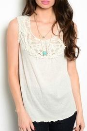  Ivory Detail Tank Top