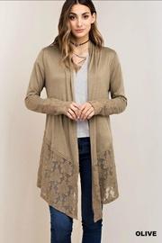  Olive Lace Cardigan
