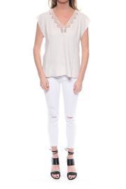  Crepe Lace Top