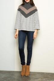  Chevron Striped Sweater