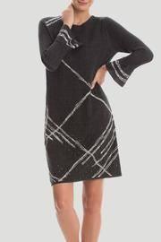  Checked Cuff Dress