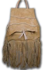  Fringed Leather Backpack