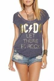  Gray Gold Printed Top