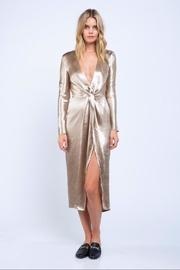  Gold Silky Midi-dress