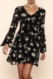  Floral Bell Sleeve Dress