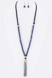  Beads & Tassel Necklace-set