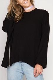  Double Zipper Sweater