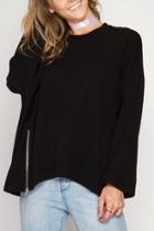  Double Zipper Sweater
