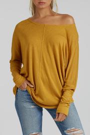  Wide Neck Batwing Top
