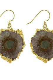  Amethyst Slice Earrings