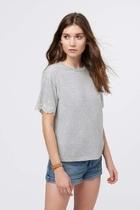  Eyelet Sleeve Tee