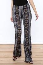  Flower Bell-bottom Pants