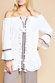  Woven Tassel Top