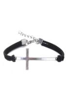  Leather Cross Bracelet