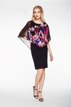  Floarl Overlay Dress