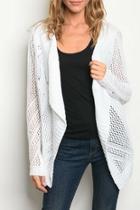  White Shawl Cardigan