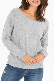  Marled Off Shoulder Pullover