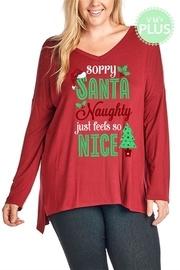  Santa Graphic Top