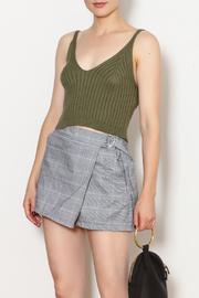  Crop Rib Sweater