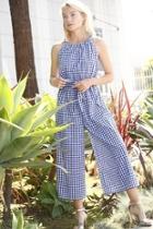  Cotton Gingham Jumpsuit