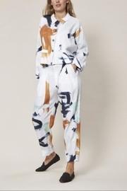  Artwork Linen Jacket