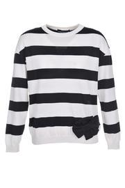  Stripe Long Sweater