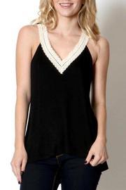  Embroidered V-neck Top