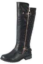  Quilted Black Boots