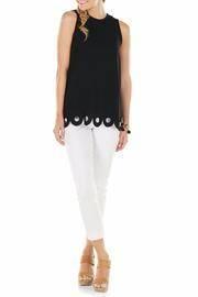  Crepe Scallop Tank