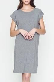  Round Neck Drop Shoulder Dress
