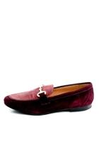  Maroon Leather Loafer