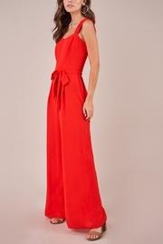  Red Wide-leg Jumpsuit