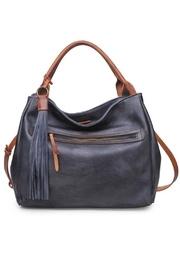  Faux Leather Satchel