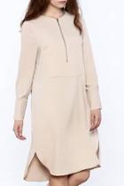  Zip-up Knee Dress