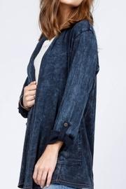  Mineral Wash Tab Sleeve Jacket
