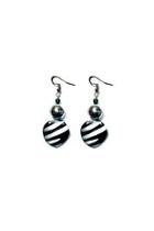  Glass Zebra Earrings