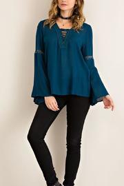  Boho Teal Top