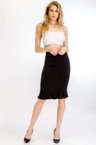  Trumpet Hem Skirt