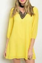  Yellow Tunic Dress