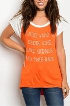  Orange Tee Shirt