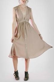  Deep-v Midi Dress