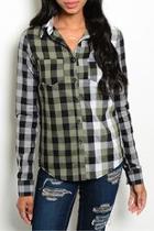  Hailey Plaid Top