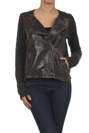  Biker Sweater Jacket